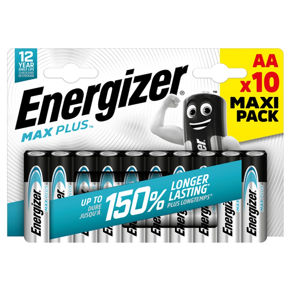 image 1 of Energizer Max Plus AA 10Pk