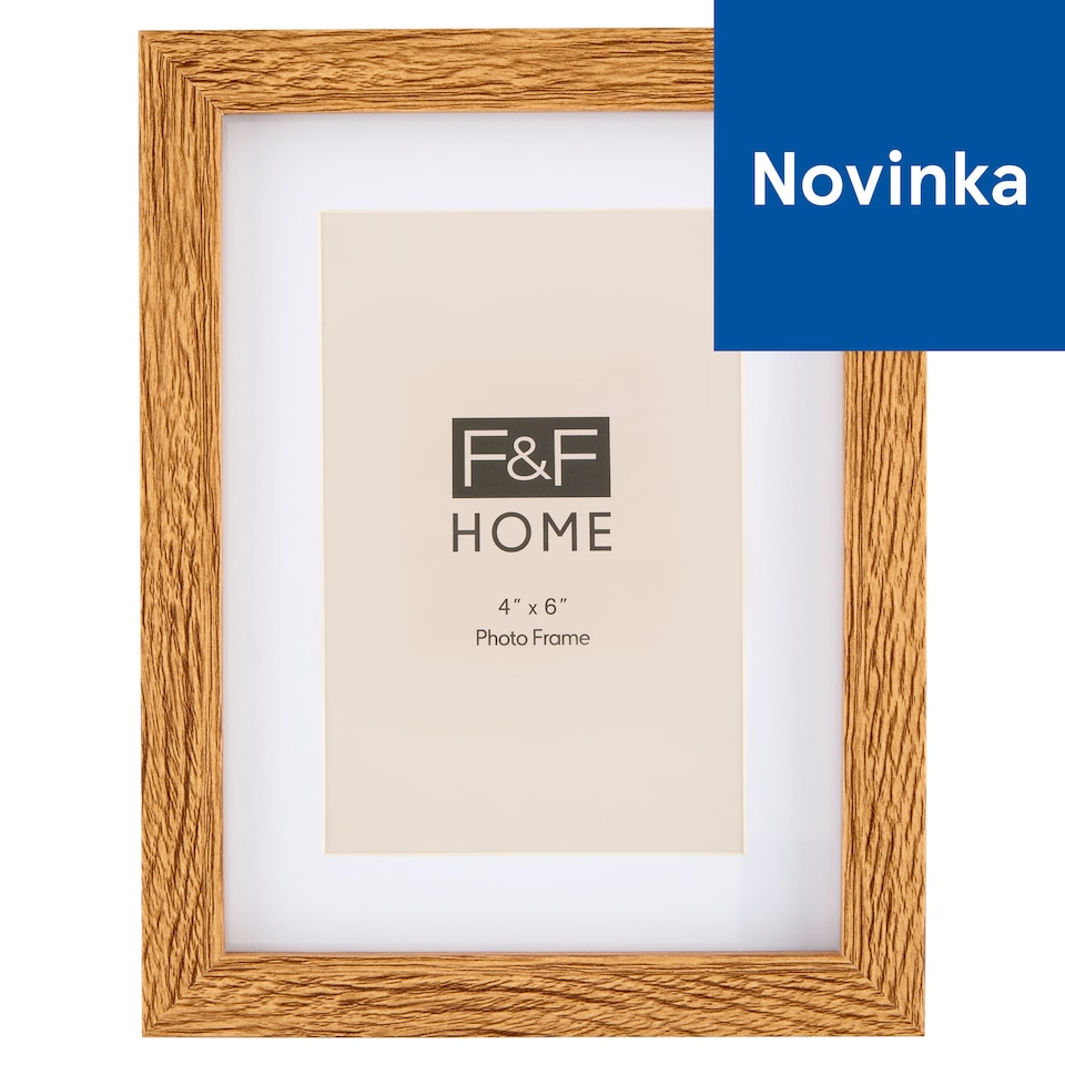 F&F Home Mango Wood Frame 10 x 15 cm