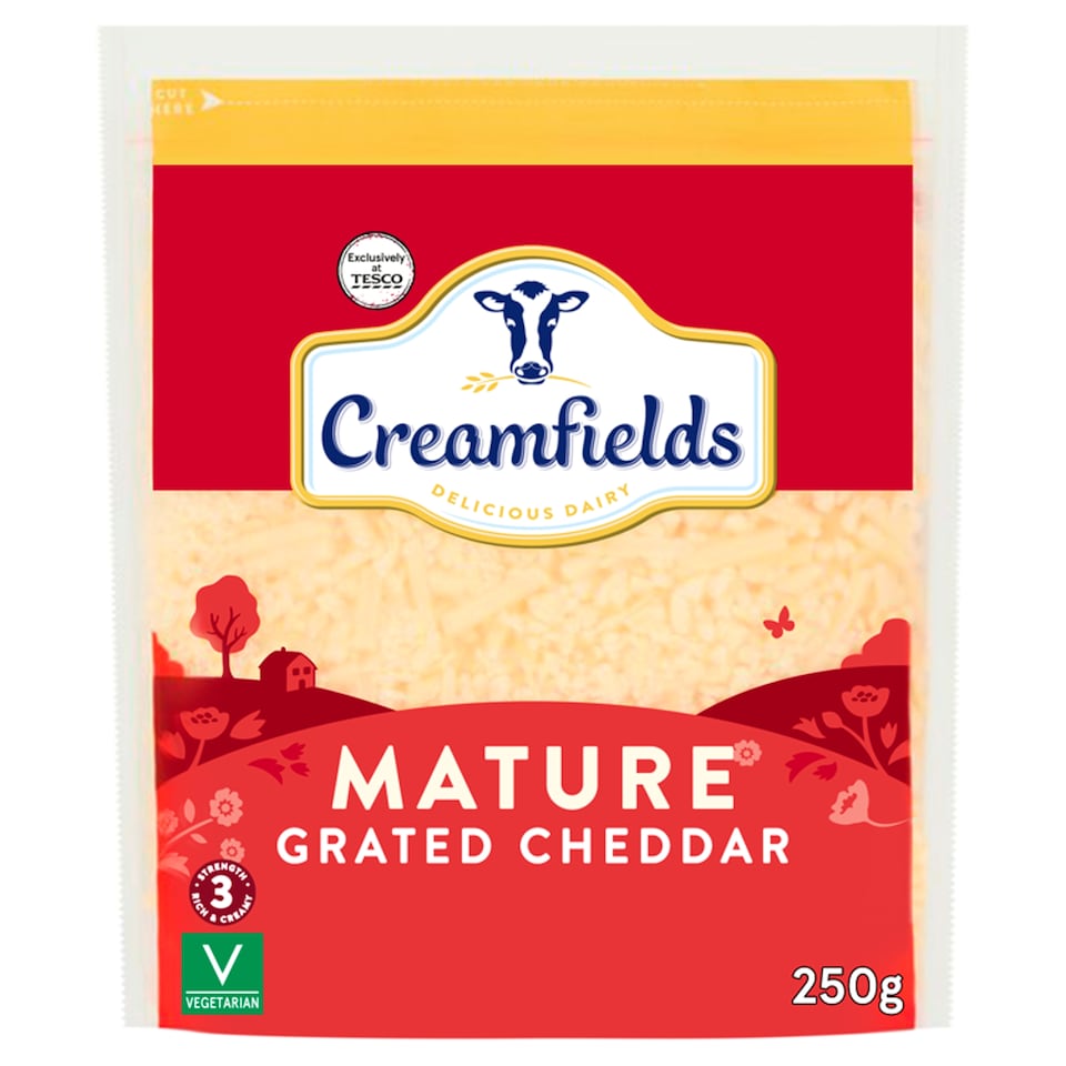 Creamfields Mature Grated Cheddar 250g