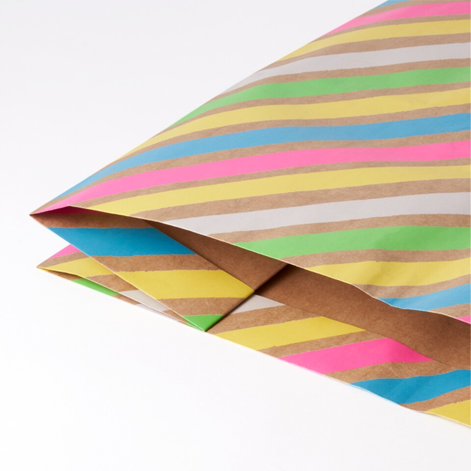 image 1 of Paperchase Neon Christmas Extra Large Paper Present Sack