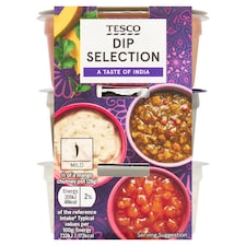 Tesco Dip Selection Taste of India 165g.