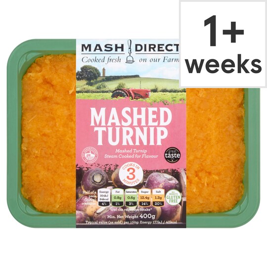 Mash Direct Mashed Turnip 400G Tesco Groceries