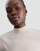 image 3 of F&F Cotton Rich High Neck Long Sleeved Top in Neutral
