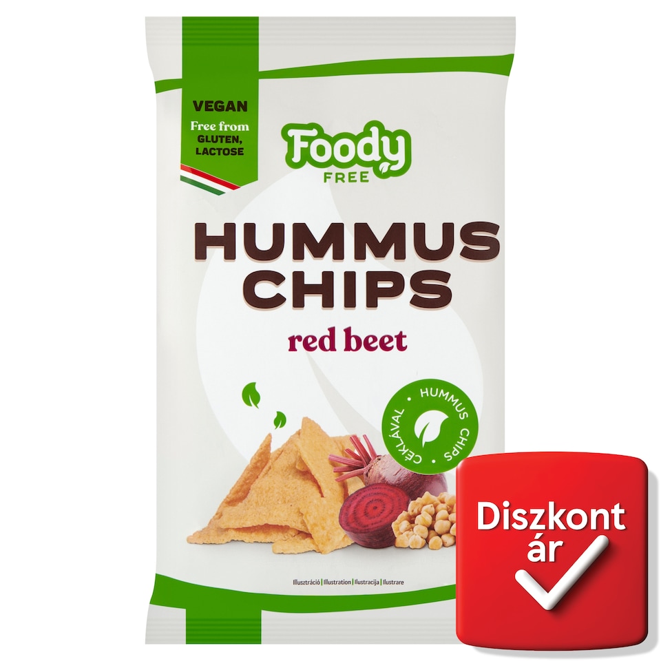 Foody Free hummus chips céklával 50 g