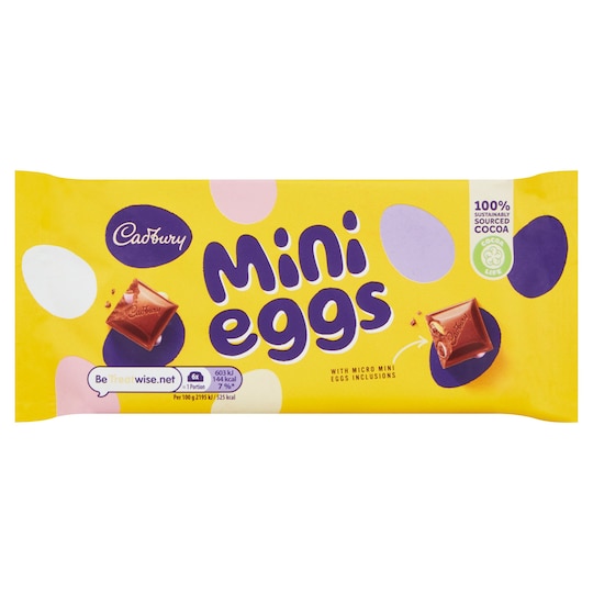Cadbury Mini Eggs Bar 110G Tesco Groceries