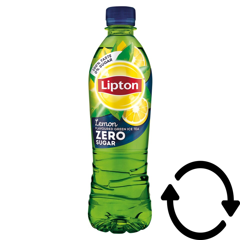 Lipton Ice Tea Zero Energy-Free Lemon Flavoured Non-Carbonated Soft Drink with Green Tea 500 ml