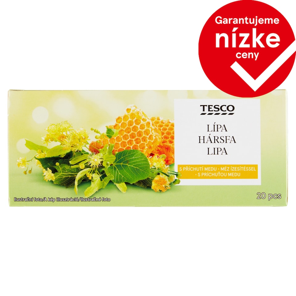 Tesco Linden with Honey Flavour Herbal Tea 20 x 2 g (40 g)
