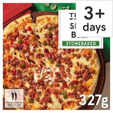 Tesco Stonebaked Spicy Beef Pizza 327g