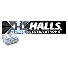 Halls Extra Strong Mentho-Lyptus Hard Boiled Sweets 9s