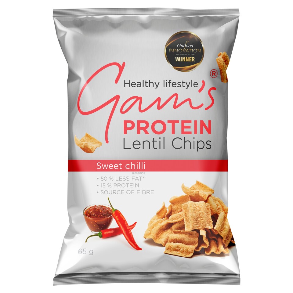 obrázok 1 z Gam's Proteínové šošovicové lupienky smažené so sladko pikantnou chilli príchuťou 65 g