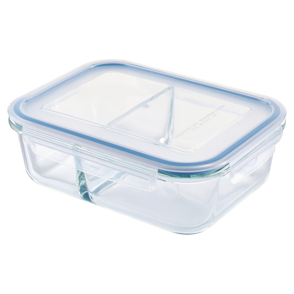 image 1 of Go Cook Klip Glass Food Storage 1.3L with Divider
