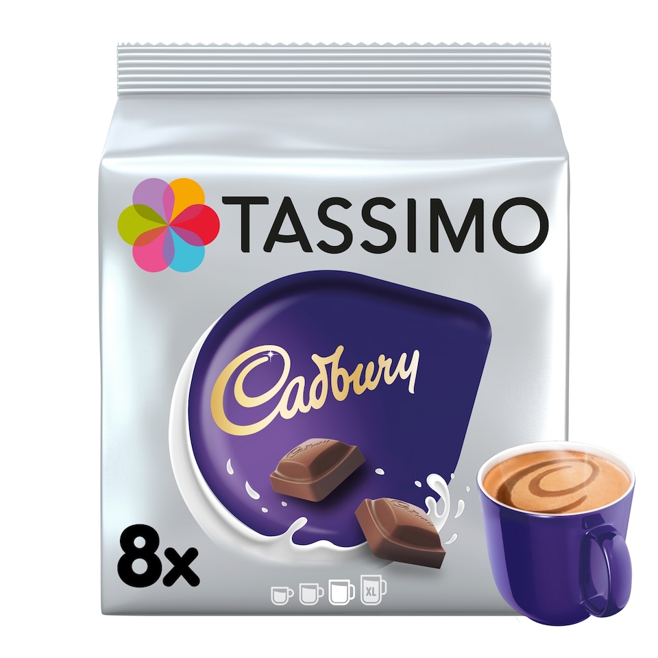 image 1 of Tassimo Cadbury Hot Chocolate Pods 8 Pack 240g