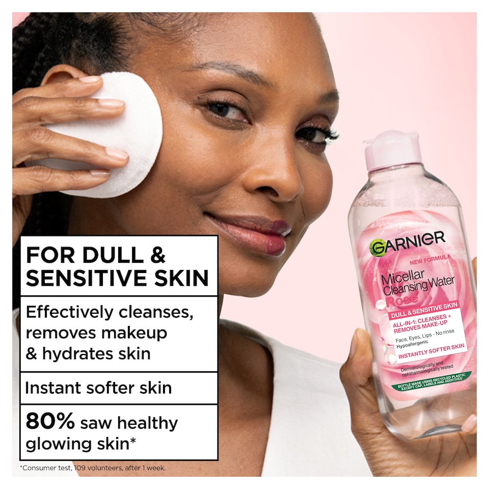 image 1 of Garnier Skin Active Micellar Water Rose 400Ml
