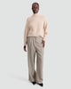 image 2 of The F&F Edit Checked Wide Leg Trousers in Brown