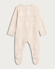 image 2 of Sophie La Girafe Pure Cotton Textured Sleepsuit in Multi White