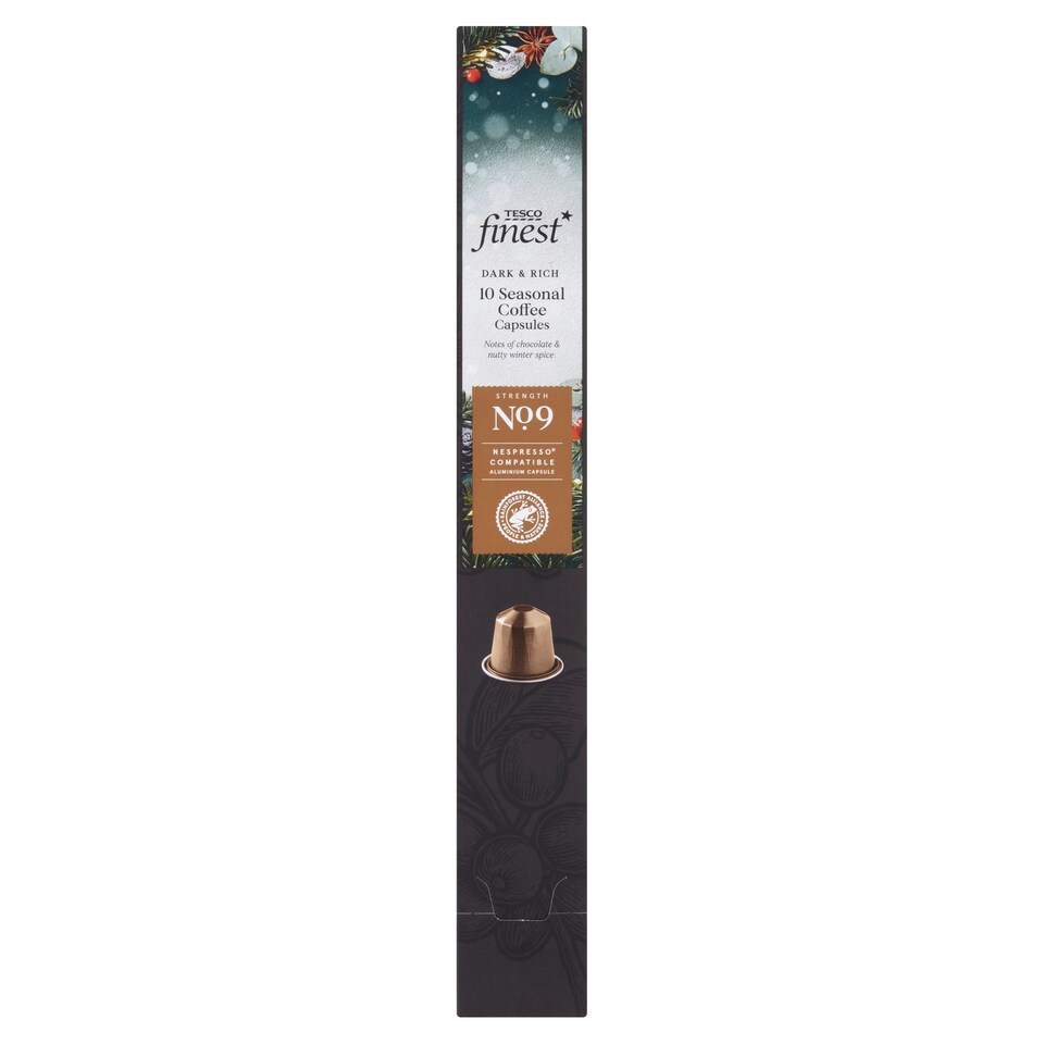 Tesco Finest 10 Seasonal Coffee Capsules 54G
