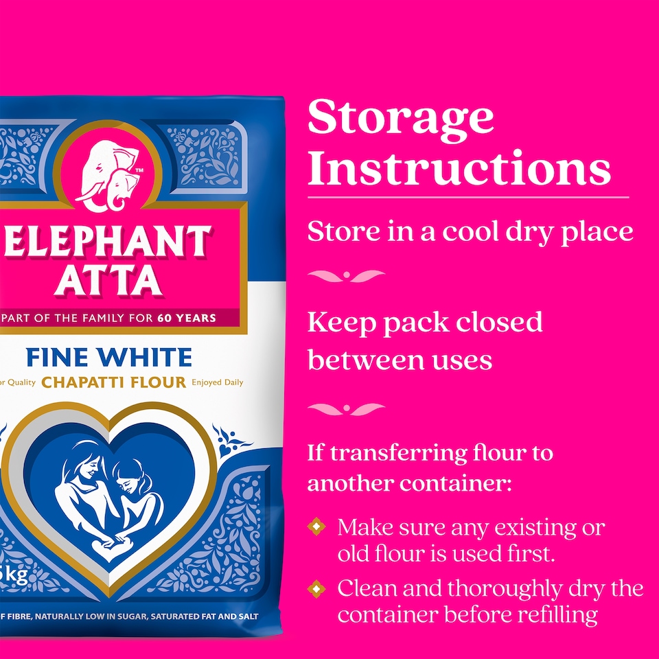 image 1 of Elephant Atta Fine White Chapatti Flour 10kg