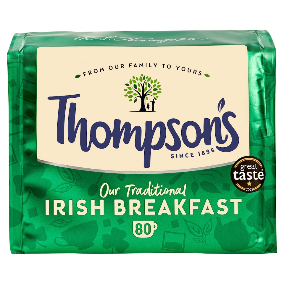 Thompson's Irish Breakfast Tea 80 Pack 250g