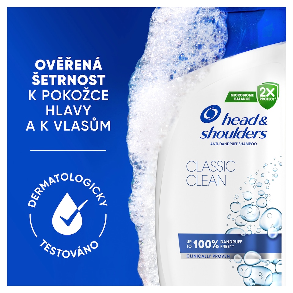 Obrázek 1 pro produkt Head & Shoulders Clasic Clean Šampon proti Lupům 800 ml, Každodenní Použití, Pumpička
