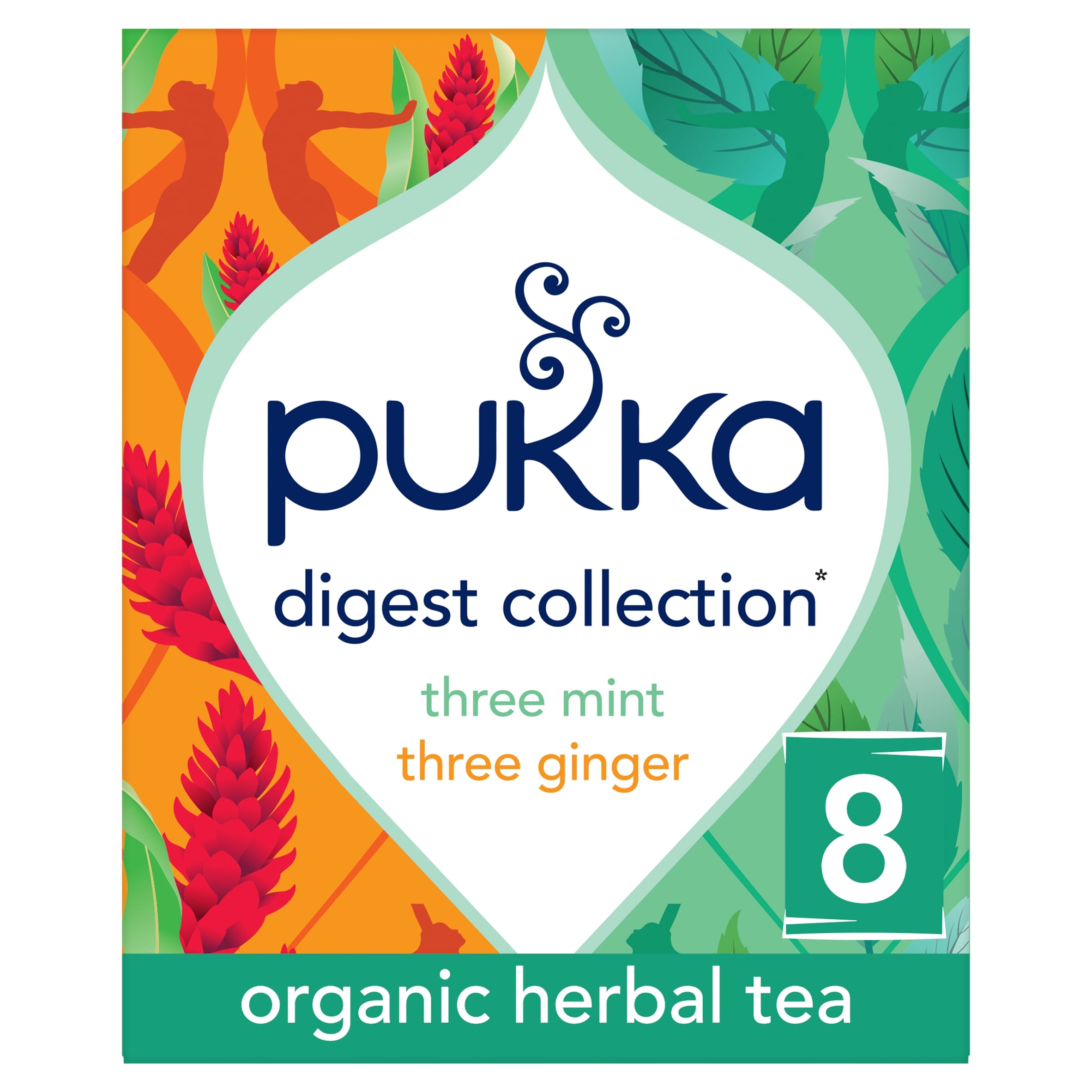 Pukka Organic Digest Collection with Peppermint and Ginger 8 Tea Bags 13.6g