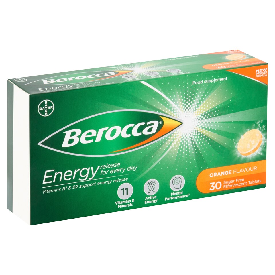 image 1 of Berocca Orange Effervescent Vitamin Energytblts 30'S