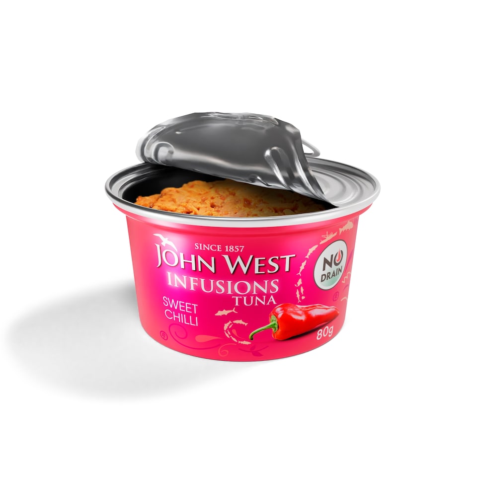 image 1 of John West Sweet Chilli No Drain Tuna Infusions 80g