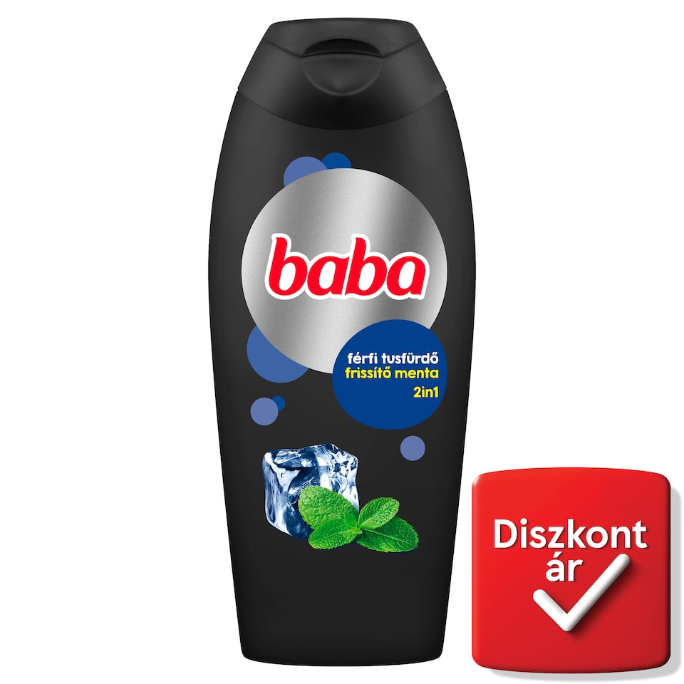 Baba 2in1 menta férfi frissítő tusfürdő 400 ml