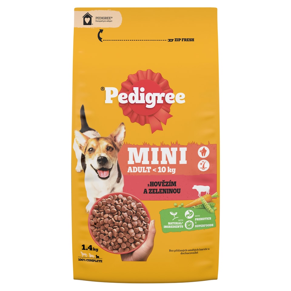 Pedigree Mini Adult with Beef and Vegetables 1.4kg