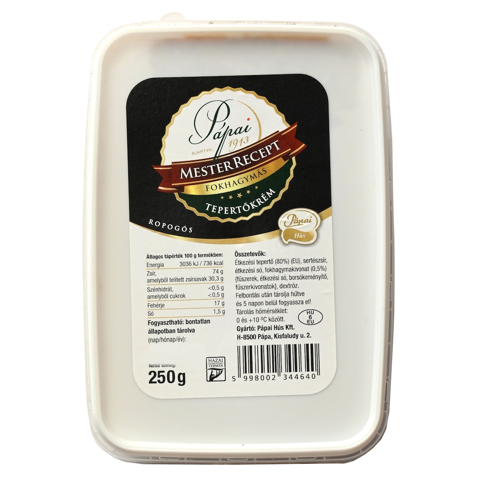 Pápai Mester Recept Garlic Greaves Cream 250 g