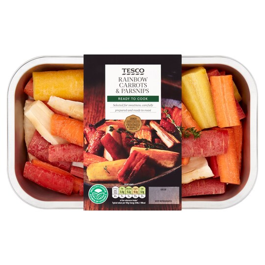 image 1 of Tesco Rainbow Carrots & Parsnips 600G