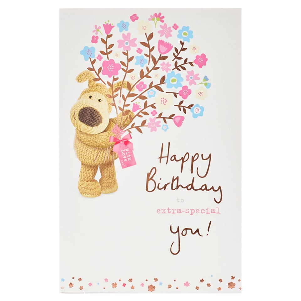 image 1 of Carlton Card Birthday Boofle Flowers