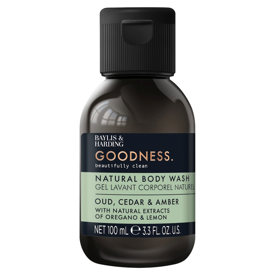 image 1 of Baylis & Harding Goodness Oud, Cedar & Amber 100ml Body Wash