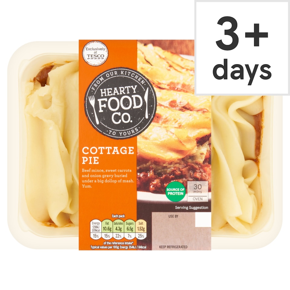Hearty Food Company Cottage Pie 400g