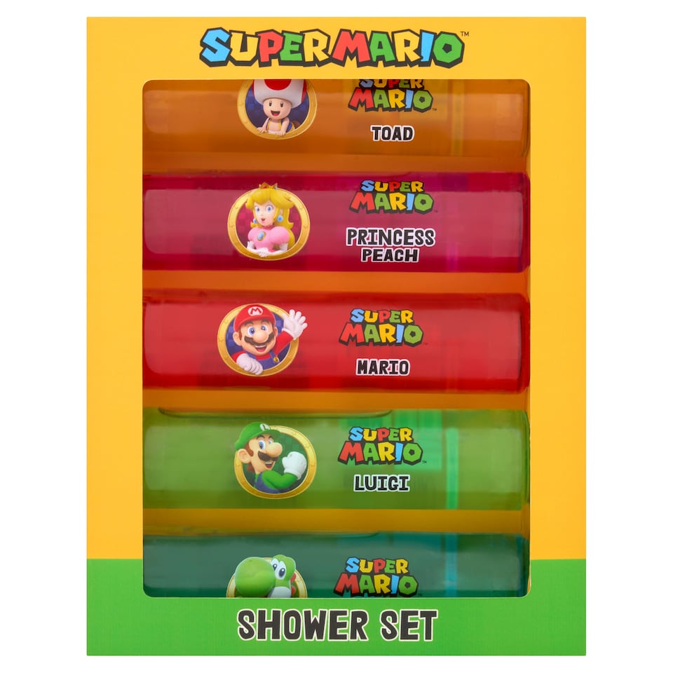image 1 of Super Mario Shower Set 5x 75ml