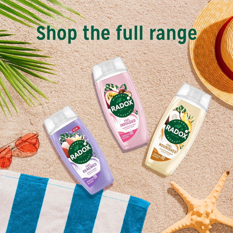image 1 of Radox Lychee & Vanilla Feel Renewed Shower Gel Body Wash 225ml