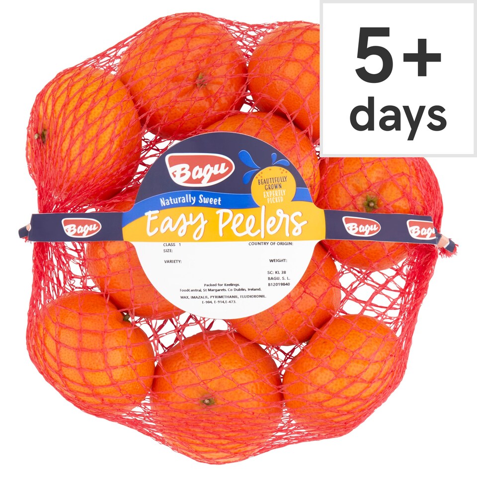 Bagu Naturally Sweet Easy Peelers 600G Tesco Groceries