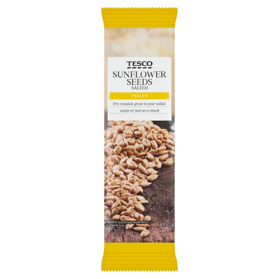 Tesco hántolt, pörkölt, sózott napraforgómag 100 g