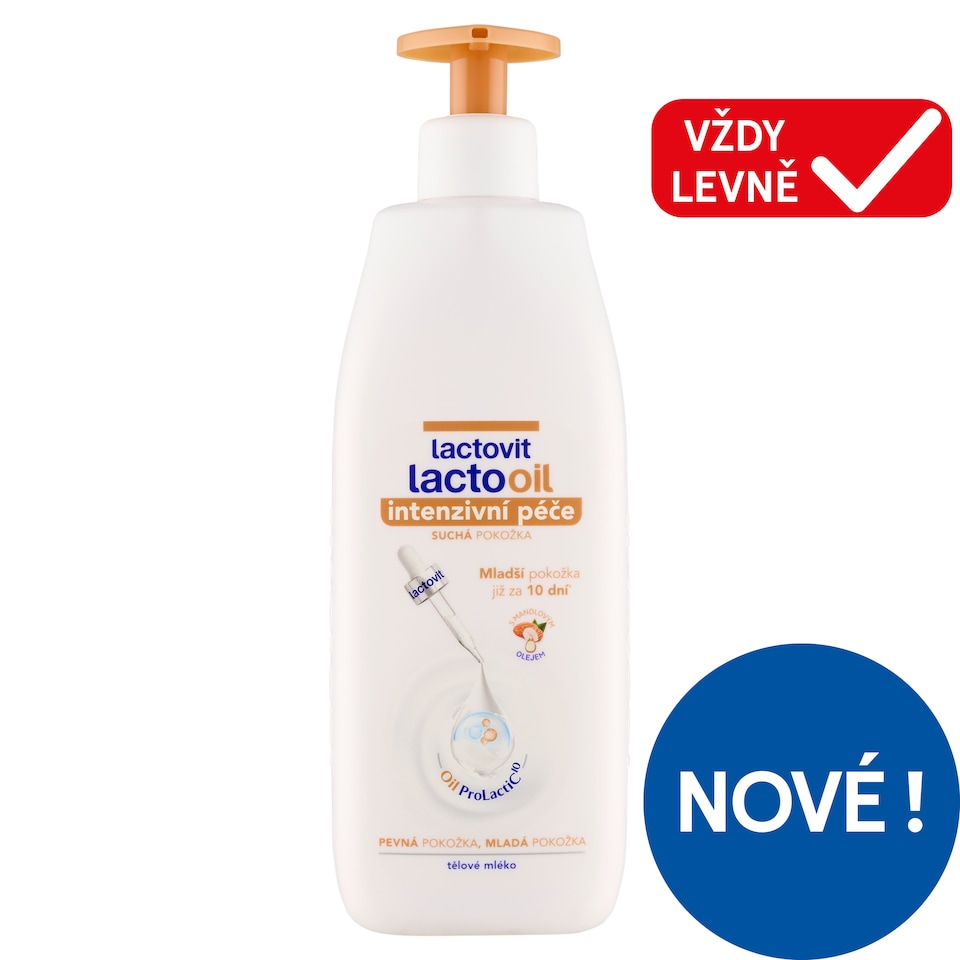 Obrázek 1 pro produkt Lactovit Lactooil tělové mléko 400ml