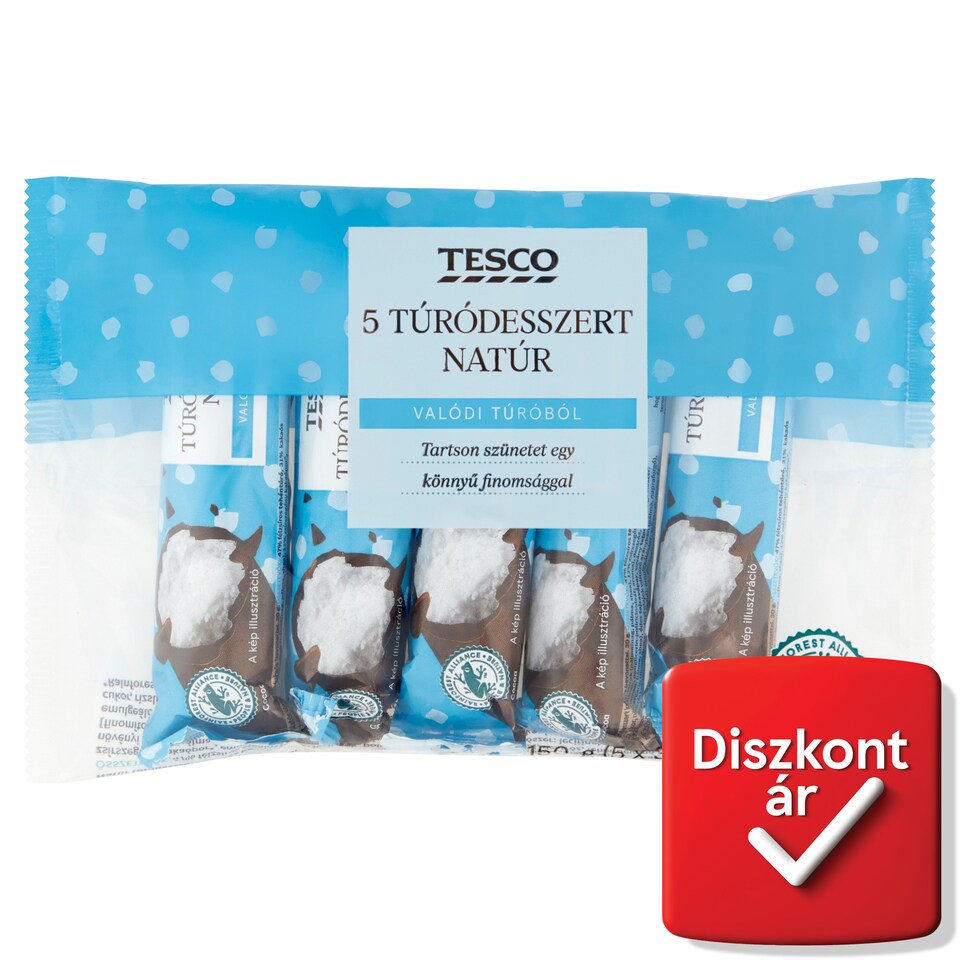 Tesco Unflavoured Cottage Cheese Dessert 5 x 30 g (150 g)