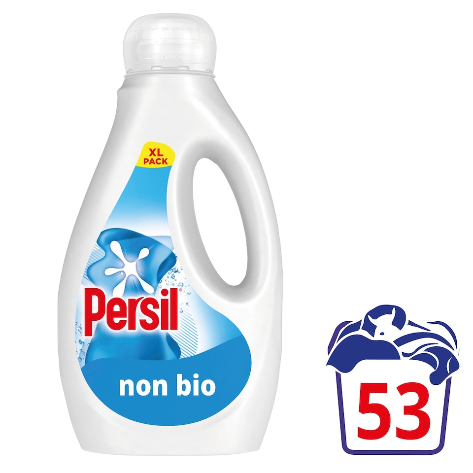 image 1 of Persil Non Bio Laundry Washing Liquid Detergent 53 Washes 1431ml