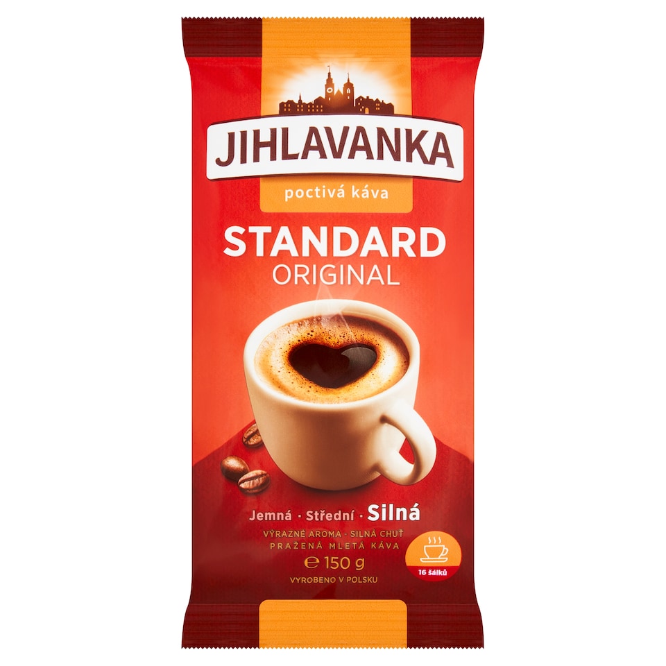 Jihlavanka Standard original pražená mletá káva 150g