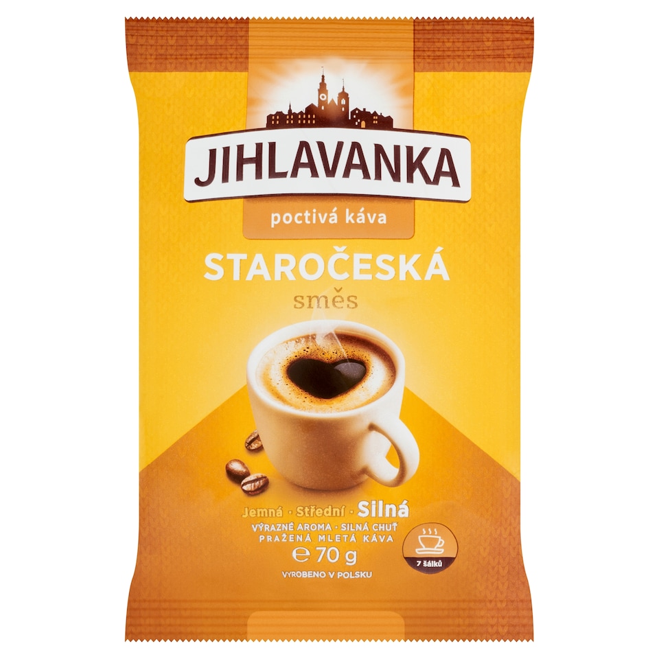 Jihlavanka Staročeská směs pražená mletá káva 70g