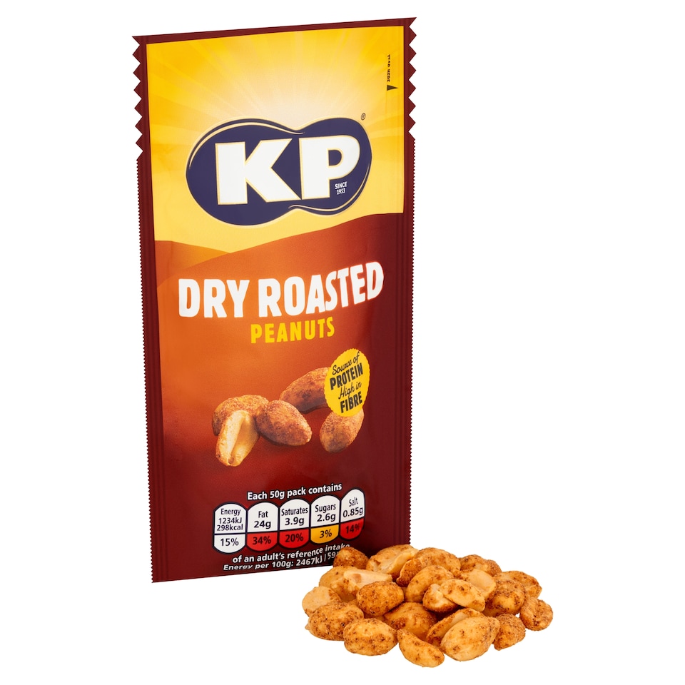 image 1 of Kp Dry Roasted Peanuts 50G