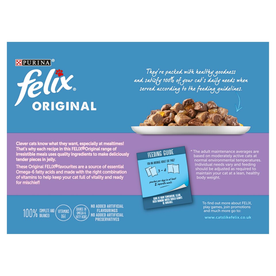 image 1 of Felix Cat Food Mixed Selection In Jelly 12X100g