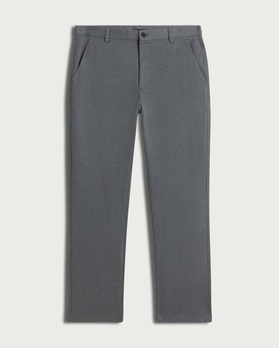 image 1 of F&F Textured Straight Leg Chino Trousers in Grey