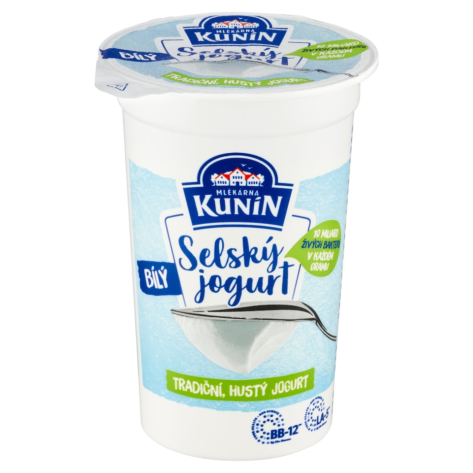 Obrázek 1 pro produkt Mlékárna Kunín Selský jogurt bílý 200g