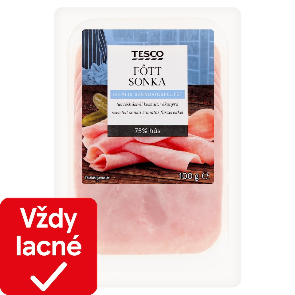 Tesco Bravčová šunka štandard krájaná 100 g