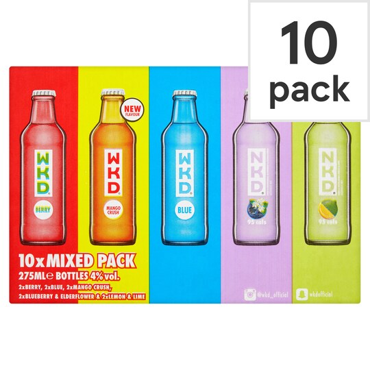 Wkd Mixed Pack 10X275ml Tesco Groceries