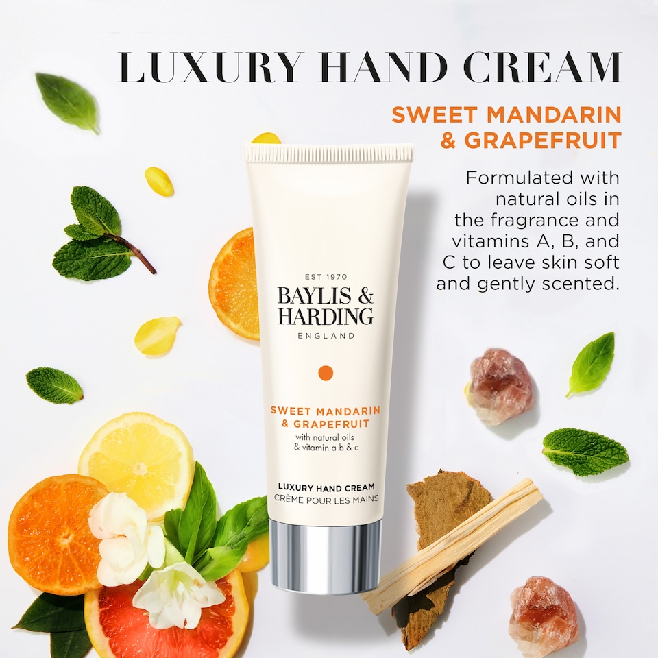 image 1 of Baylis & Harding Sweet Mandarin & Grapefruit Hand Cream  50ml