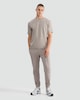image 2 of The F&F Edit Cotton Rich Textured Twill Short Sleeved T-Shirt in Dark Nude